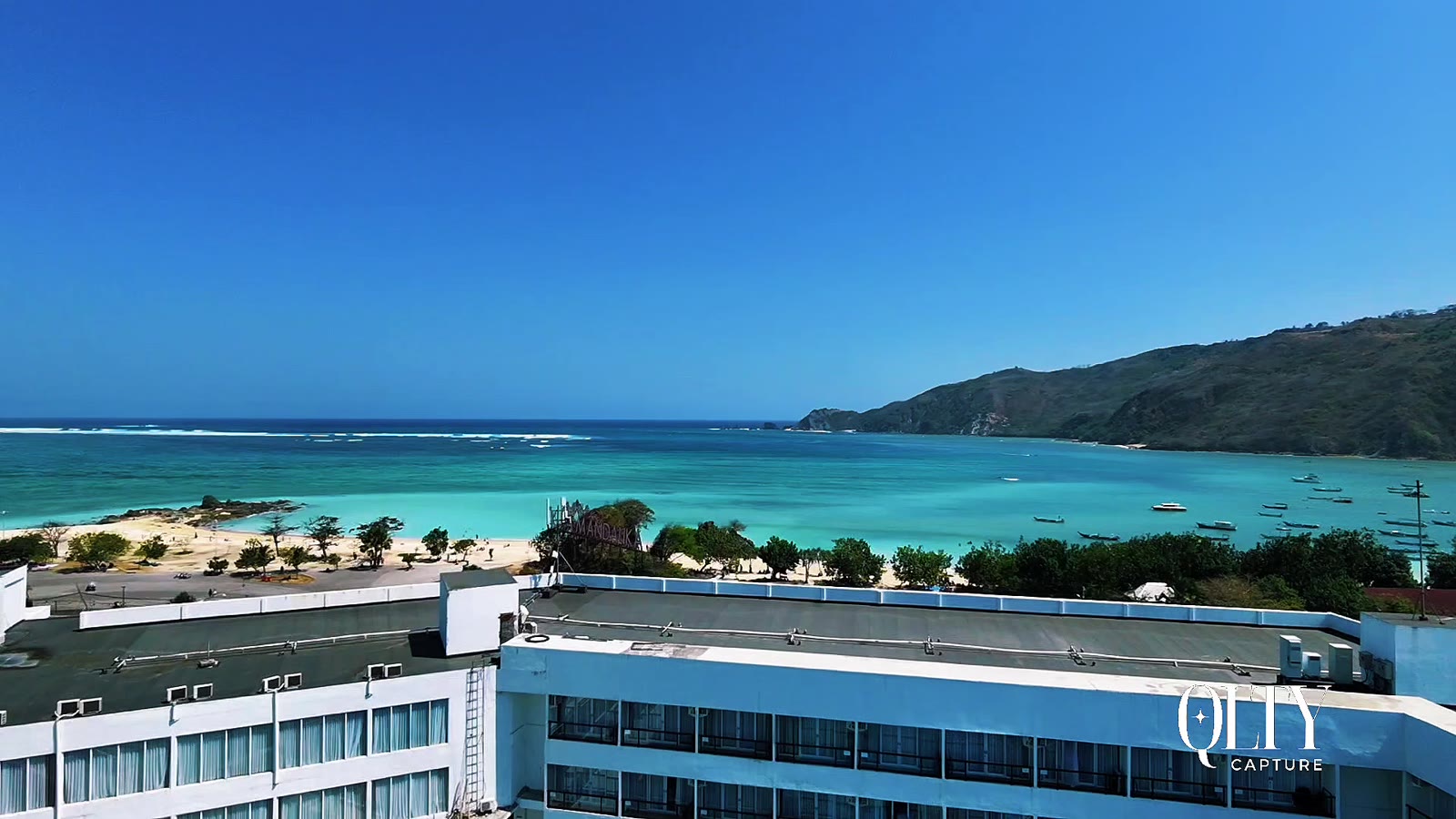 Aerial coverage over the Da Nang coastline